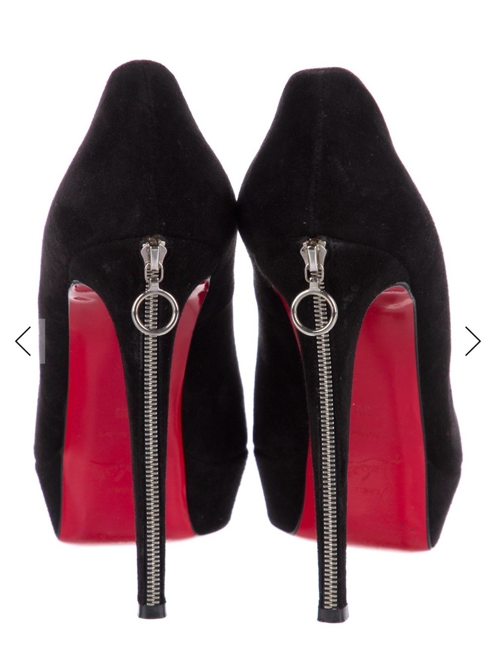 Christian Louboutin Biancazip 120MM Suede Pumps